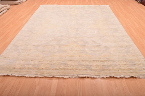 Oushak Beige Hand Knotted 711 X 911 Area Rug 100-76395 Image 1