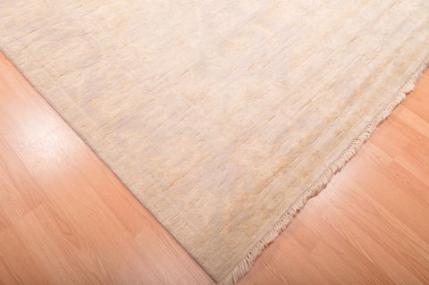 Oushak Beige Hand Knotted 711 X 911 Area Rug 100-76395 Image 20