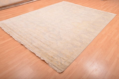 Oushak Beige Hand Knotted 711 X 911 Area Rug 100-76395 Image 2