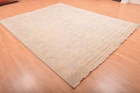 Oushak Beige Hand Knotted 711 X 911 Area Rug 100-76395 Image 3