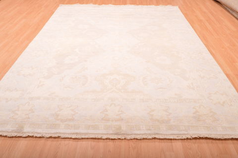 Oushak Beige Hand Knotted 711 X 911 Area Rug 100-76395 Image 4