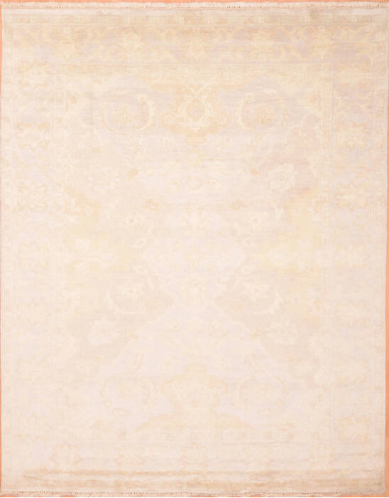 Oushak Beige Hand Knotted 711 X 911 Area Rug 100-76395 Image 0