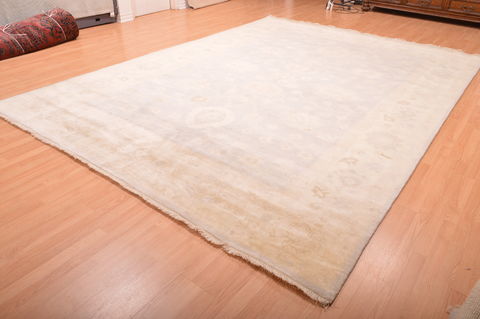 Oushak Beige Hand Knotted 99 X 138 Area Rug 100-76396 Image 13
