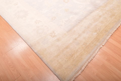 Oushak Beige Hand Knotted 99 X 138 Area Rug 100-76396 Image 16