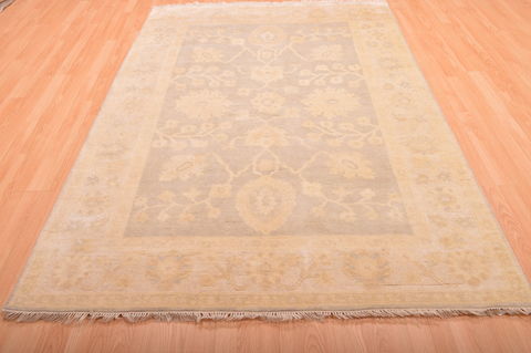 Oushak Grey Hand Knotted 58 X 711 Area Rug 100-76397 Image 1