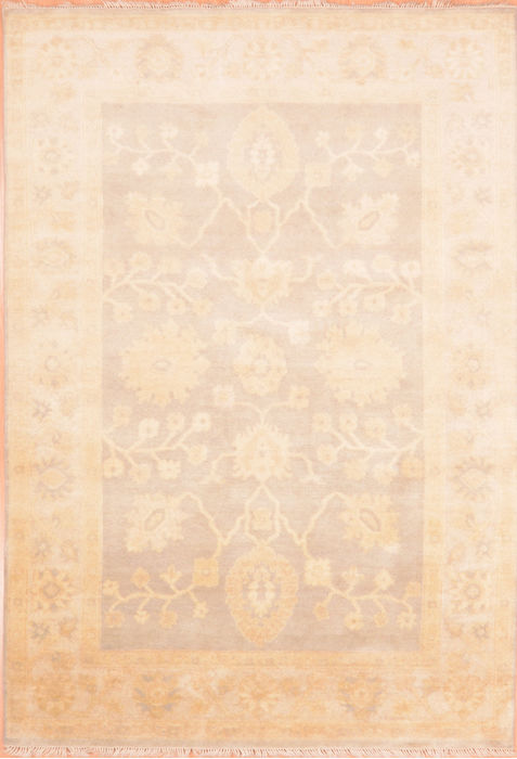 Oushak Grey Hand Knotted 58 X 711 Area Rug 100-76397 Image 0