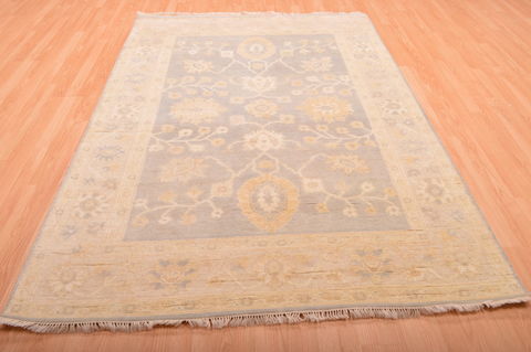 Oushak Blue Hand Knotted 57 X 711 Area Rug 100-76399 Image 13