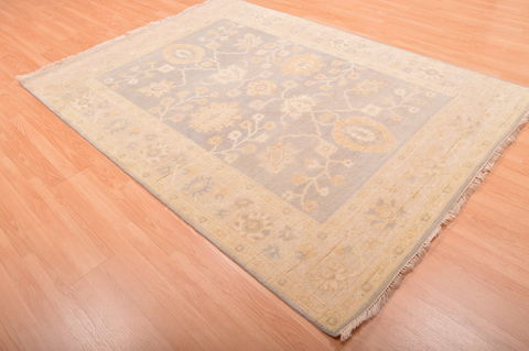 Oushak Blue Hand Knotted 57 X 711 Area Rug 100-76399 Image 15