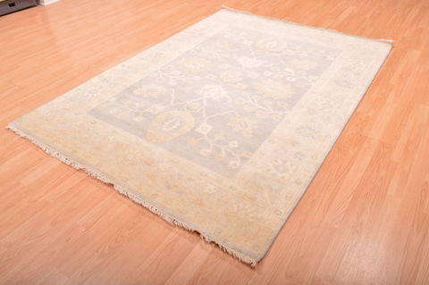 Oushak Blue Hand Knotted 57 X 711 Area Rug 100-76399 Image 17