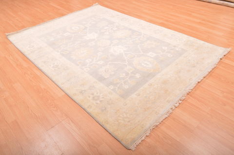 Oushak Blue Hand Knotted 57 X 711 Area Rug 100-76399 Image 1