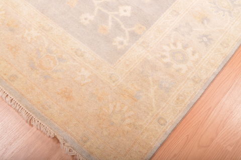 Oushak Blue Hand Knotted 57 X 711 Area Rug 100-76399 Image 4