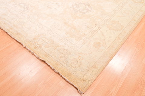 Oushak Beige Hand Knotted 89 X 118 Area Rug 100-76400 Image 20