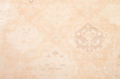 Oushak Beige Hand Knotted 89 X 118 Area Rug 100-76400 Image 3
