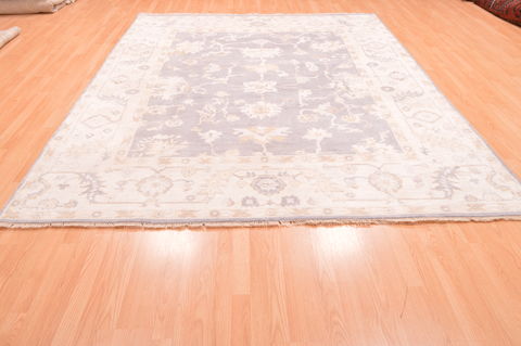 Oushak Beige Hand Knotted 80 X 911  Area Rug 100-76401 Image 10