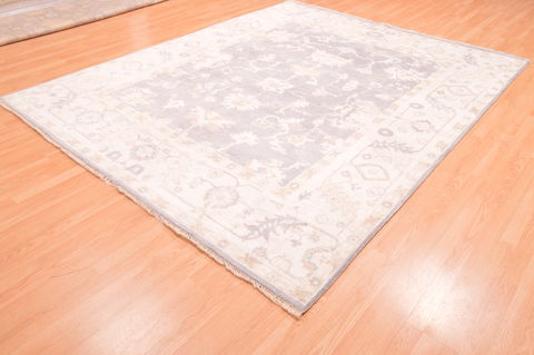 Oushak Beige Hand Knotted 80 X 911  Area Rug 100-76401 Image 11