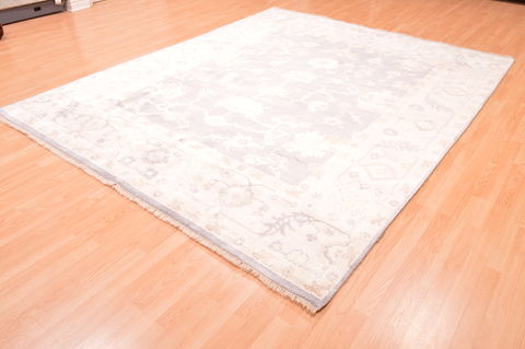 Oushak Beige Hand Knotted 80 X 911  Area Rug 100-76401 Image 14
