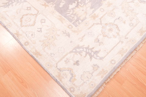 Oushak Beige Hand Knotted 80 X 911  Area Rug 100-76401 Image 19