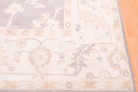 Oushak Beige Hand Knotted 80 X 911  Area Rug 100-76401 Image 2