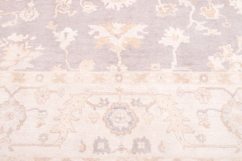 Oushak Beige Hand Knotted 80 X 911  Area Rug 100-76401 Image 3