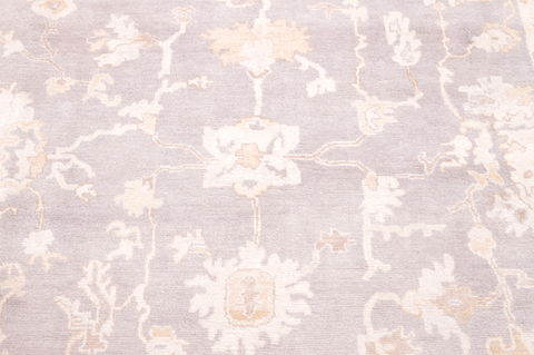 Oushak Beige Hand Knotted 80 X 911  Area Rug 100-76401 Image 4