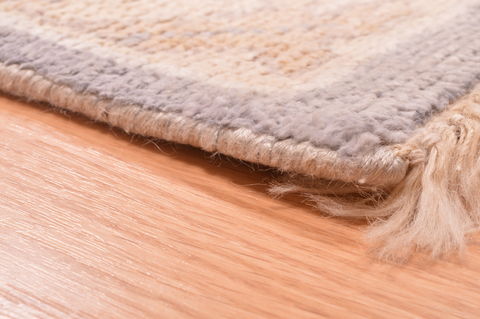 Oushak Beige Hand Knotted 80 X 911  Area Rug 100-76401 Image 5