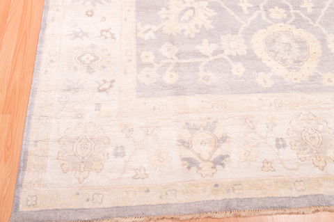 Oushak Grey Hand Knotted 80 X 911 Area Rug 100-76402 Image 14
