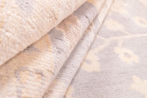 Oushak Grey Hand Knotted 80 X 911 Area Rug 100-76402 Image 15