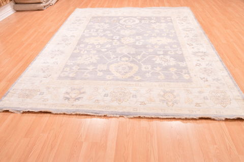 Oushak Grey Hand Knotted 80 X 911 Area Rug 100-76402 Image 1