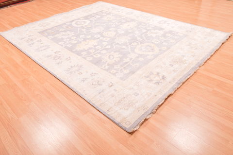 Oushak Grey Hand Knotted 80 X 911 Area Rug 100-76402 Image 3