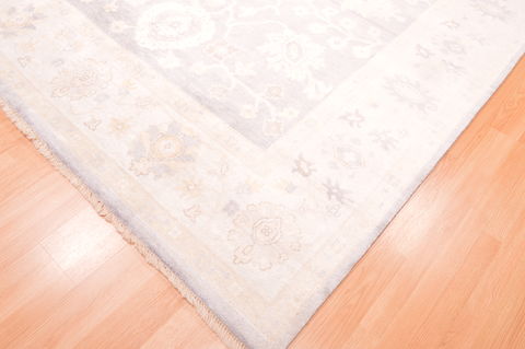 Oushak Grey Hand Knotted 80 X 911 Area Rug 100-76402 Image 7