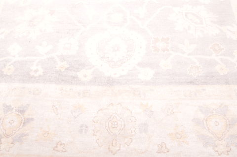 Oushak Grey Hand Knotted 80 X 911 Area Rug 100-76402 Image 8