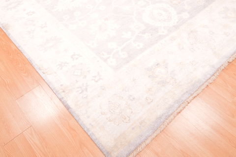 Oushak Grey Hand Knotted 80 X 911 Area Rug 100-76402 Image 9