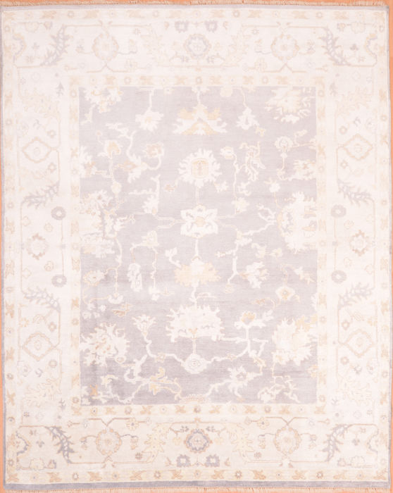 Oushak Grey Hand Knotted 80 X 911 Area Rug 100-76402 Image 0