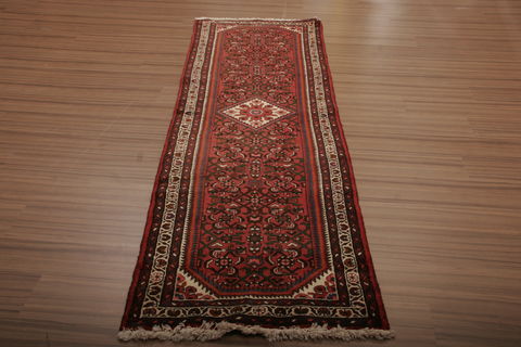Hossein Abad Multicolor Runner Hand Knotted 29 X 96 Area Rug 155-76408 Image 1