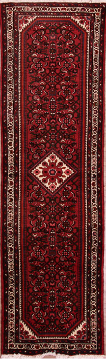 Hossein Abad Multicolor Runner Hand Knotted 29 X 96 Area Rug 155-76408 Image 0