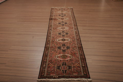 Karajeh Multicolor Runner Hand Knotted 25 X 108 Area Rug 155-76409 Image 2