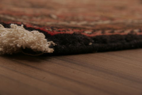 Karajeh Multicolor Runner Hand Knotted 25 X 108 Area Rug 155-76409 Image 4