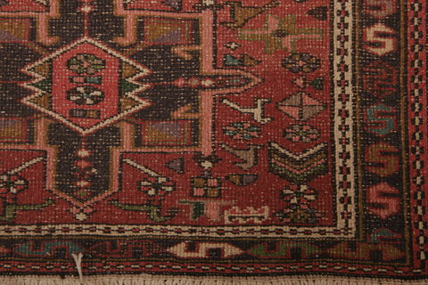 Karajeh Multicolor Runner Hand Knotted 25 X 108 Area Rug 155-76409 Image 6