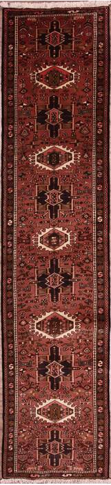 Karajeh Multicolor Runner Hand Knotted 25 X 108 Area Rug 155-76409 Image 0