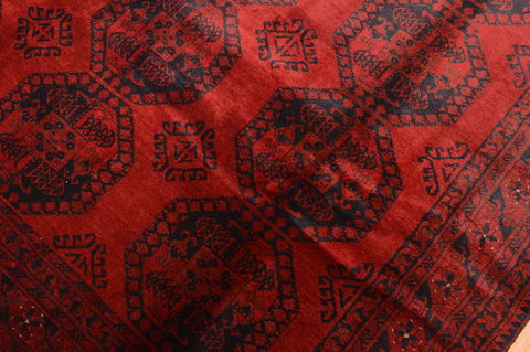 Kunduz Red Hand Knotted 74 X 97 Area Rug 100-76411 Image 13