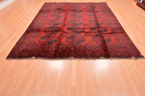 Kunduz Red Hand Knotted 74 X 97 Area Rug 100-76411 Image 1