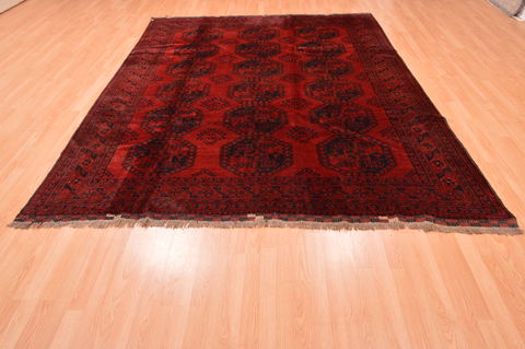 Kunduz Red Hand Knotted 74 X 97 Area Rug 100-76411 Image 4