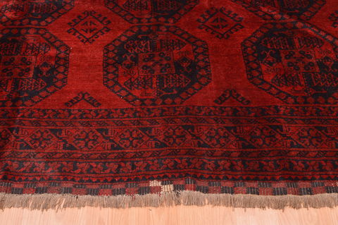 Kunduz Red Hand Knotted 74 X 97 Area Rug 100-76411 Image 8