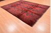 Kunduz Red Hand Knotted 74 X 97 Area Rug 100-76411 Thumb 3