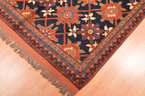 Kunduz Brown Hand Knotted 50 X 64 Area Rug 100-76414 Image 10