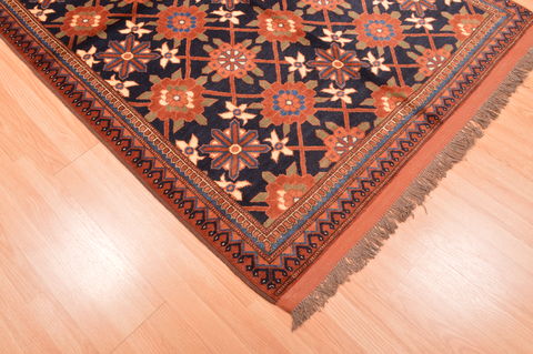 Kunduz Brown Hand Knotted 50 X 64 Area Rug 100-76414 Image 12