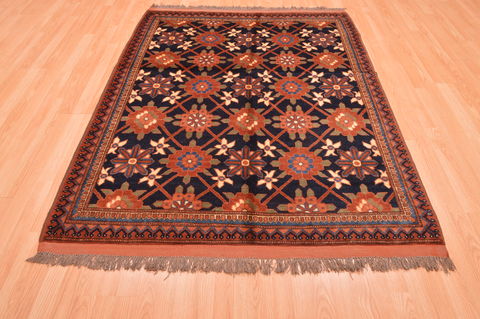 Kunduz Brown Hand Knotted 50 X 64 Area Rug 100-76414 Image 1