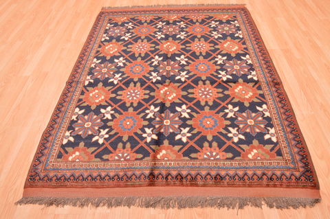 Kunduz Brown Hand Knotted 50 X 64 Area Rug 100-76414 Image 4