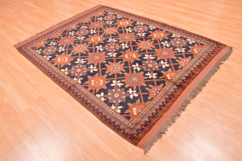 Kunduz Brown Hand Knotted 50 X 64 Area Rug 100-76414 Image 5