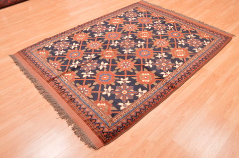 Kunduz Brown Hand Knotted 50 X 64 Area Rug 100-76414 Image 6